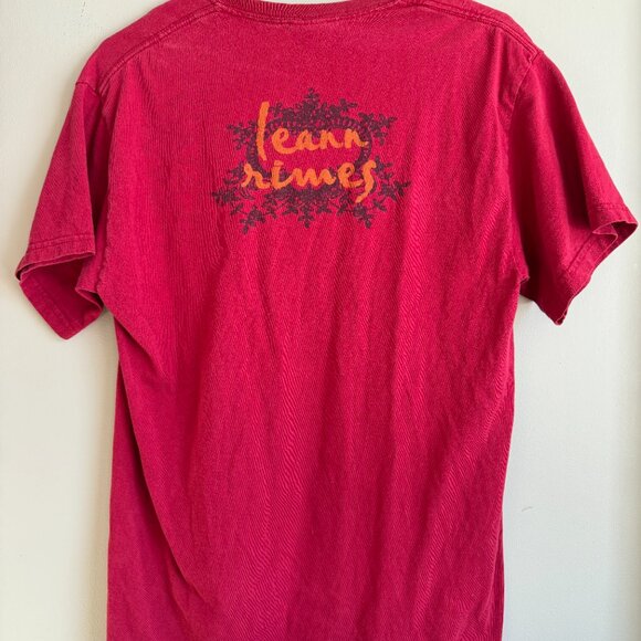 Vintage Leann Rimes Shirt Red Size M - Picture 5 of 6
